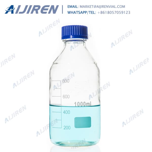 Iso9001 GL45 closure reagent bottle 1000ml Pyrex
